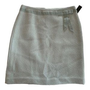 Grace Elements NWT‎ Women’s Light Blue Wool Blend Tweed Mini Skirt   Sz 12